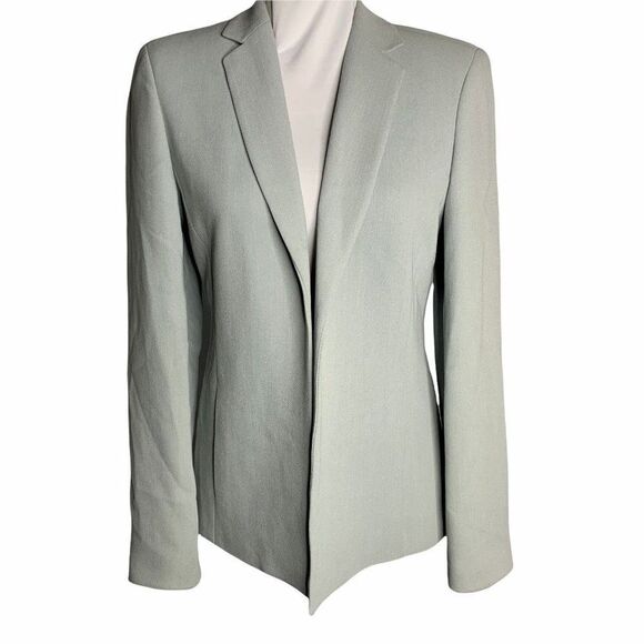 Vintage 80s Anne Klein Blazer Jacket 4 Blue Open - Picture 2 of 6